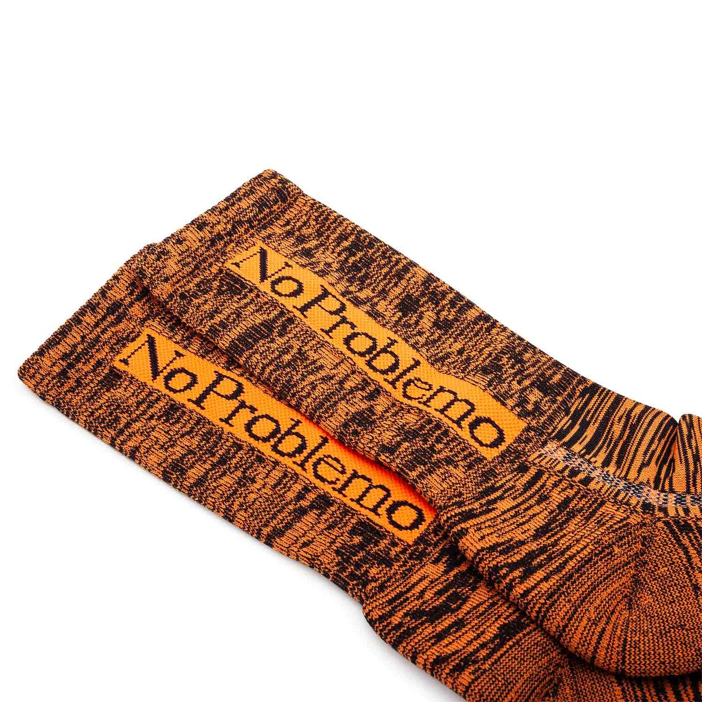 No Problemo Glitch Knit Socks (Orange) - Allike Store
