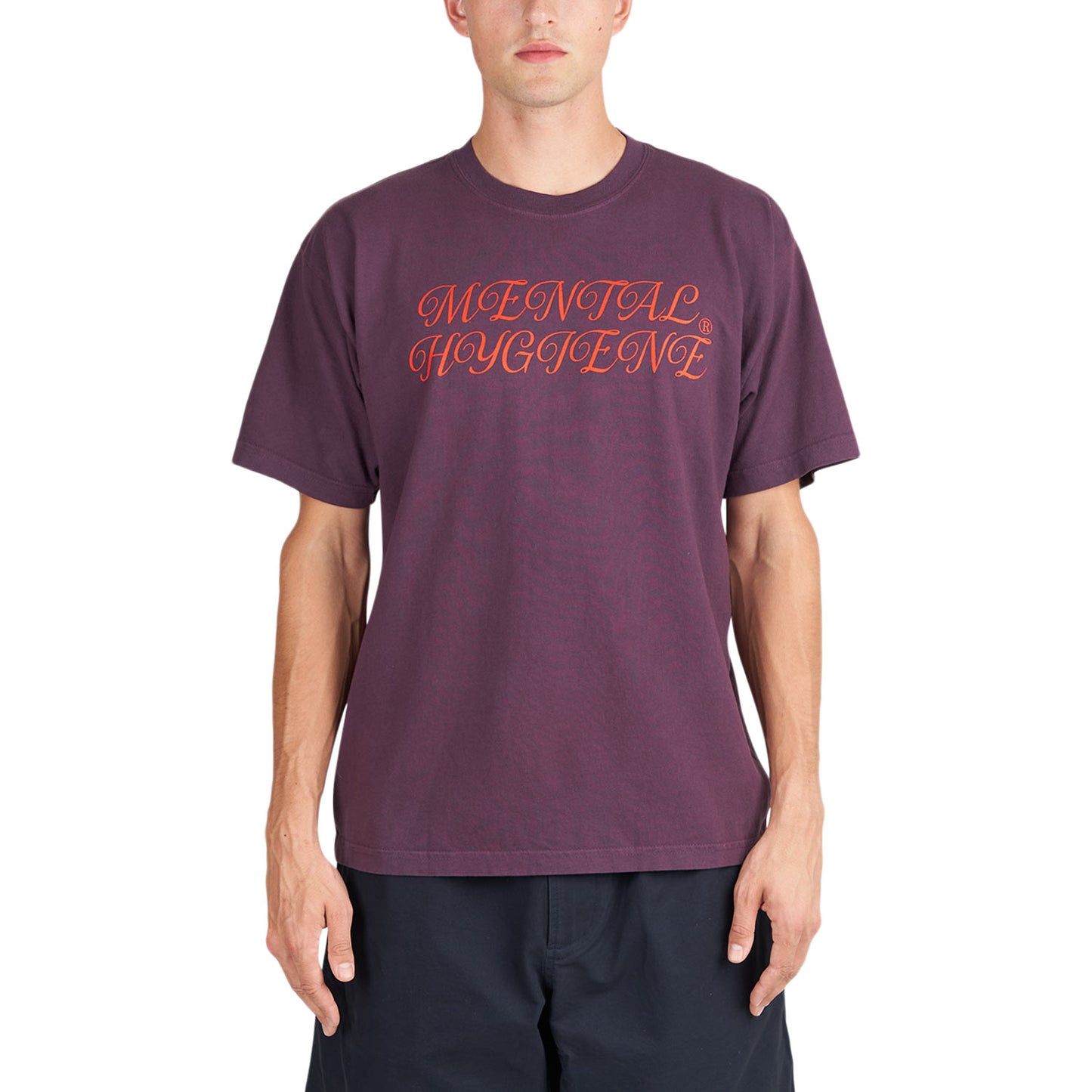 Obey Mental Hygiene Heavyweight T-Shirt (Burgunder) - Allike Store