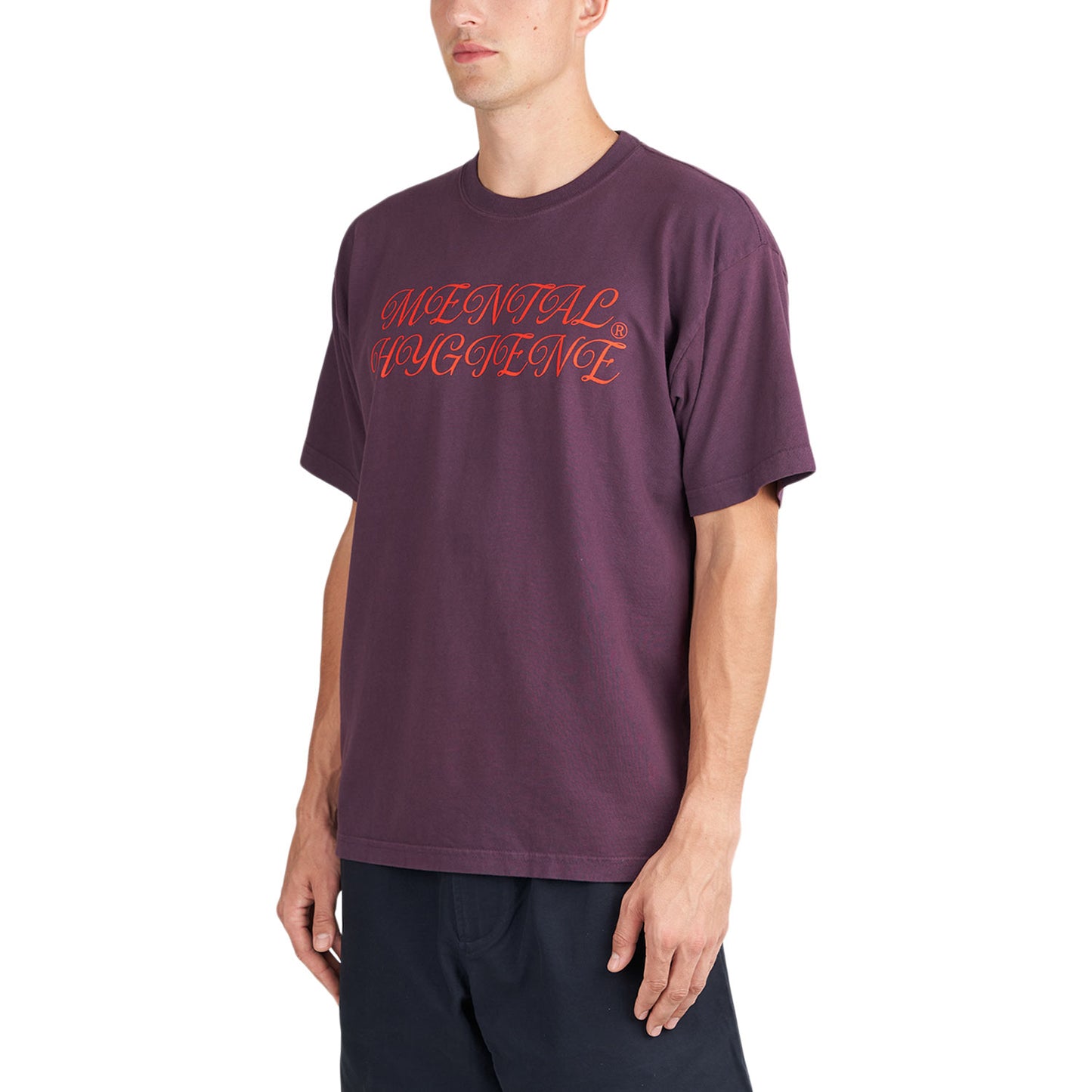 Obey Mental Hygiene Heavyweight T-Shirt (Burgunder) - Allike Store