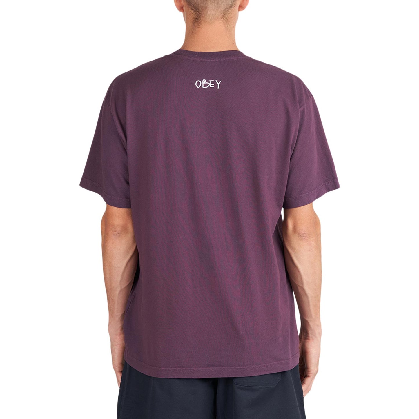 Obey Mental Hygiene Heavyweight T-Shirt (Burgunder) - Allike Store
