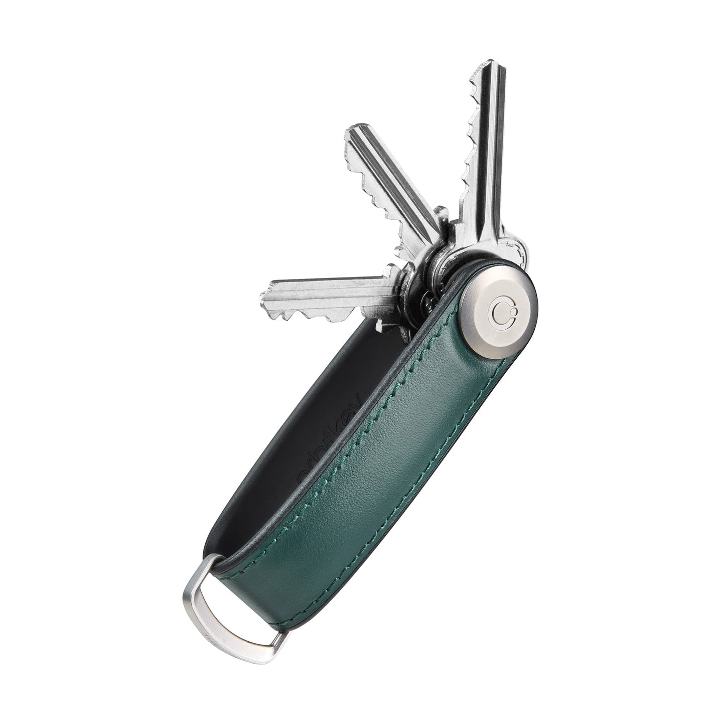Orbitkey Hybrid Leather Key Organiser (Dunkelgrün) - Allike Store