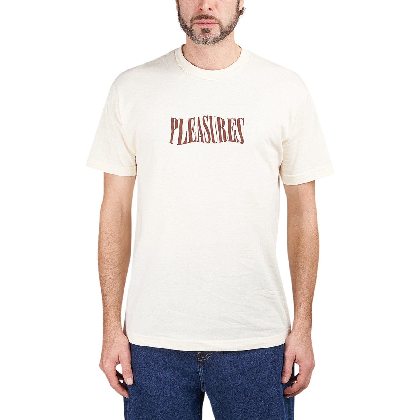 Pleasures Party Logo T-Shirt (Creme) - Allike Store