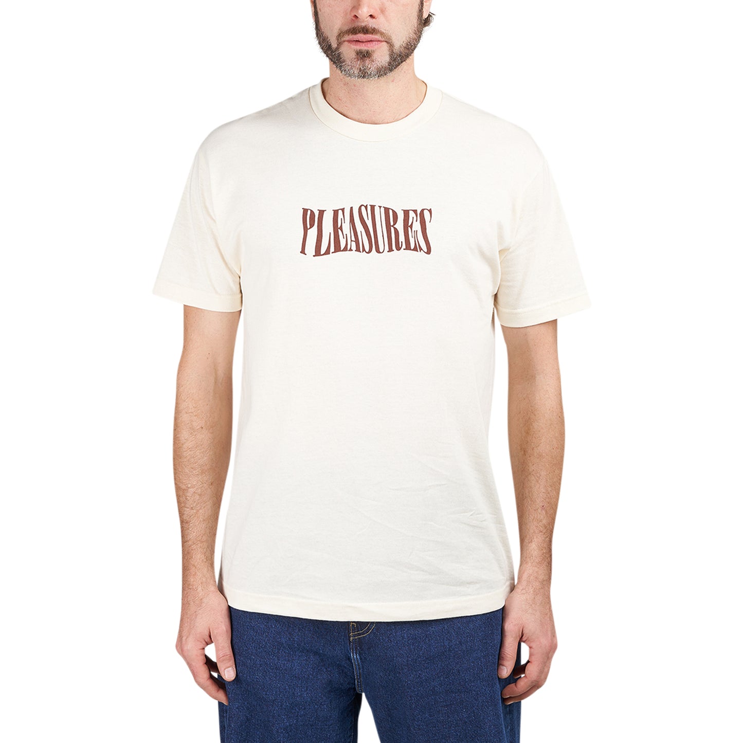 Pleasures Party Logo T-Shirt (Creme)  - Allike Store