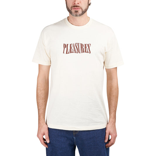 Pleasures Party Logo T-Shirt (Creme)  - Cheap Witzenberg Jordan Outlet
