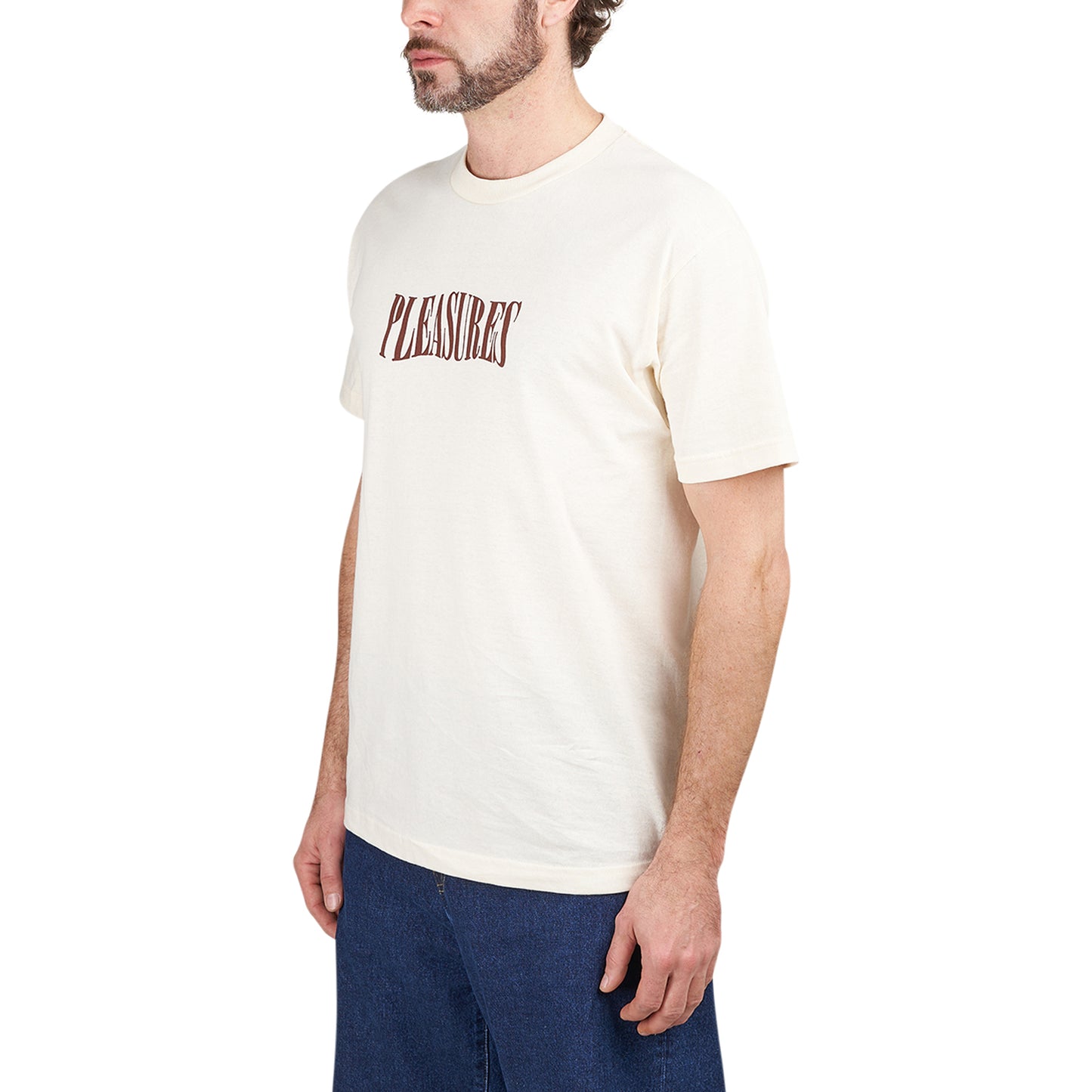 Pleasures Party Logo T-Shirt (Creme)  - Allike Store