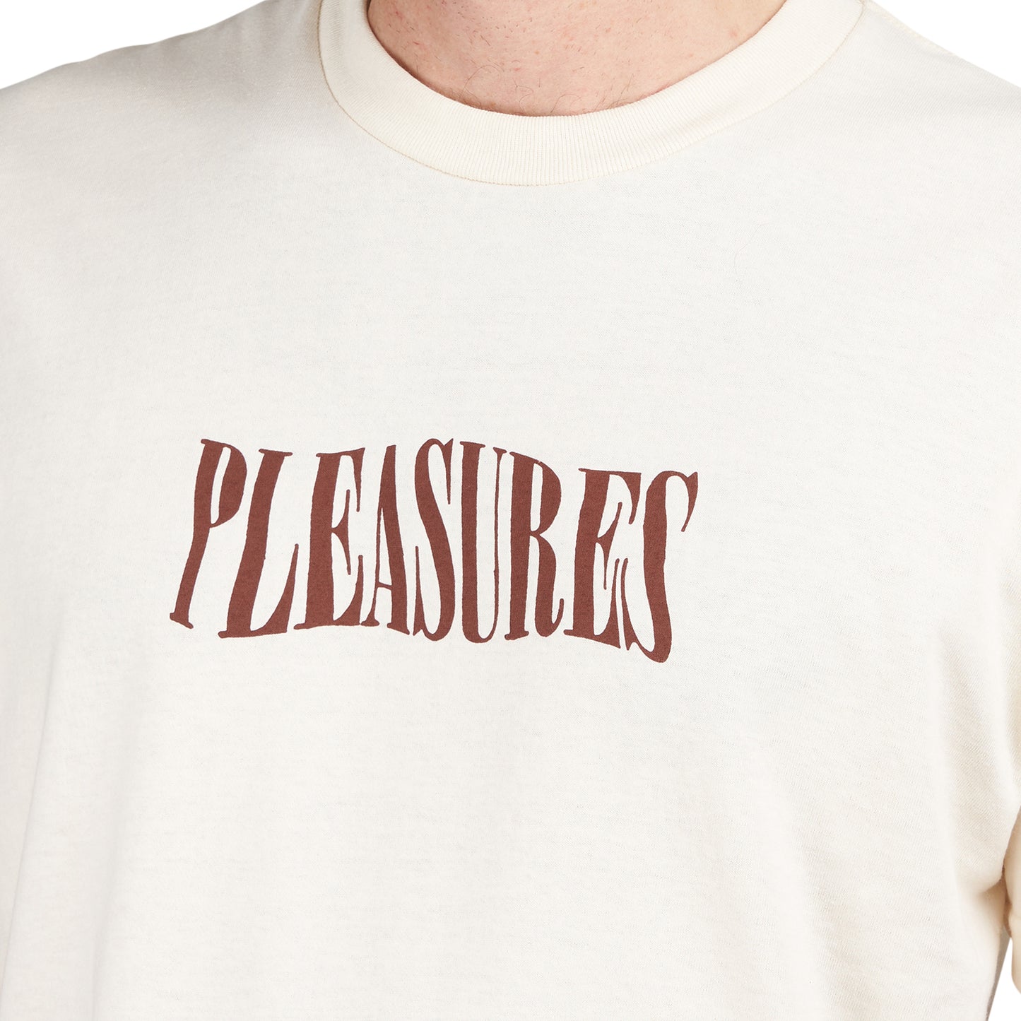 Pleasures Party Logo T-Shirt (Creme) - Allike Store