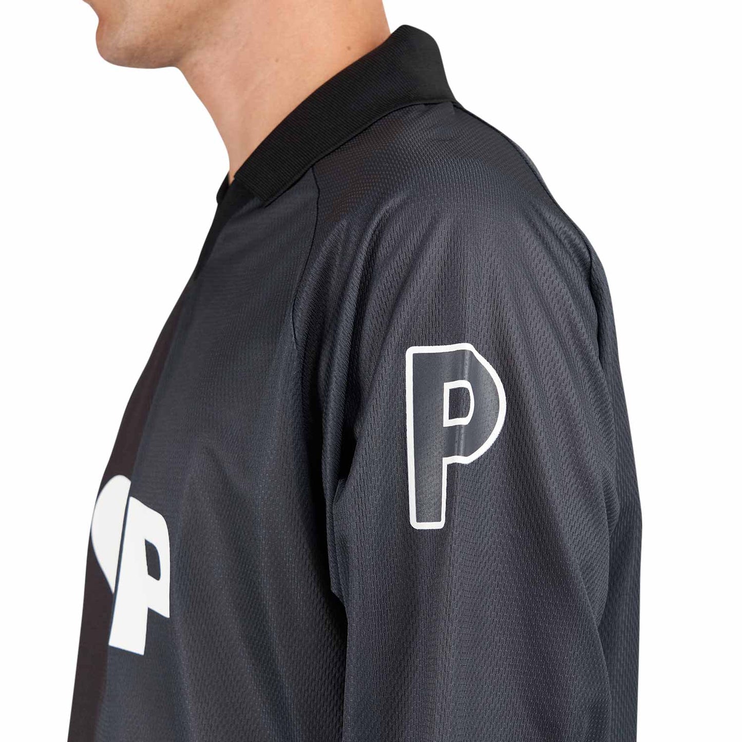 Pop Trading Company Striped Sportif Longsleeve Shirt (Schwarz) - Allike Store