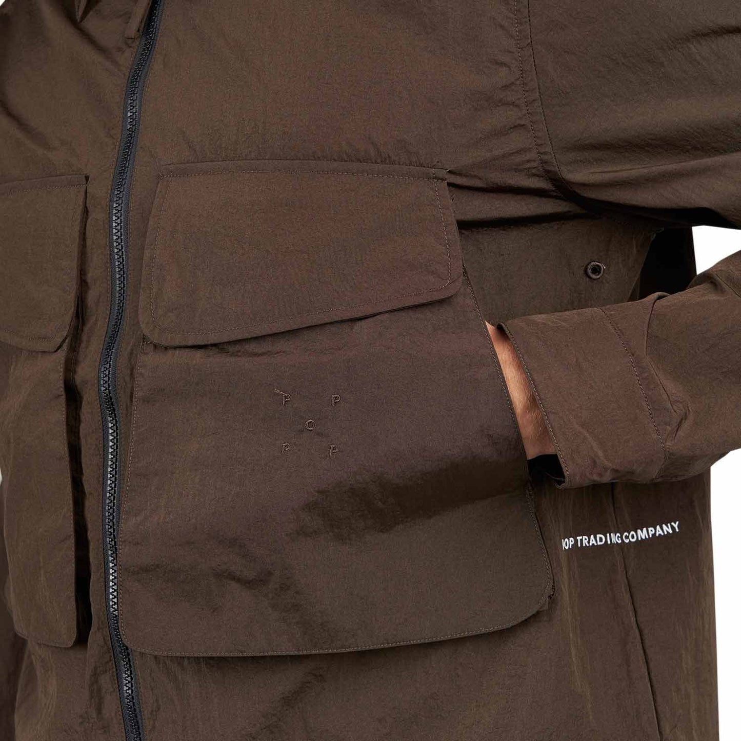 Pop Trading Company Boxer Overshirt (Braun) - Allike Store