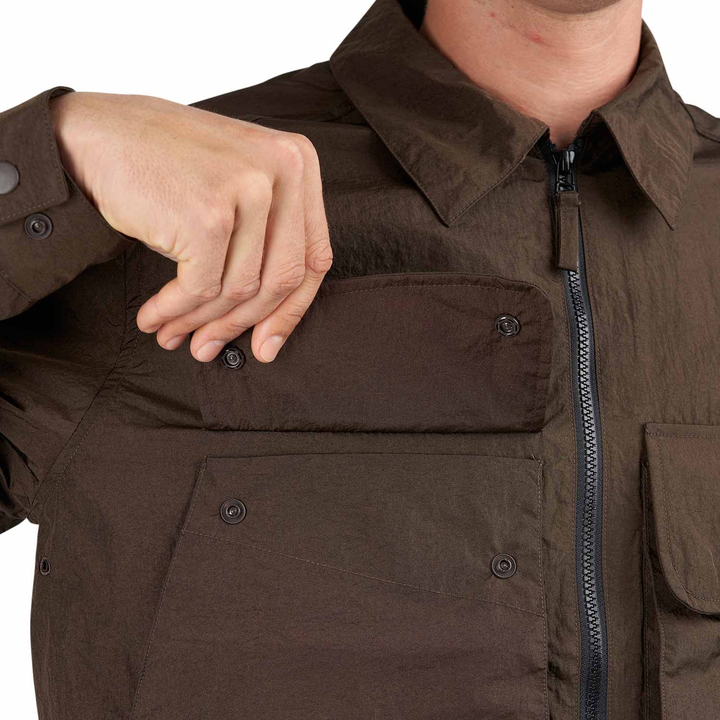 Pop Trading Company Boxer Overshirt (Braun) - Allike Store