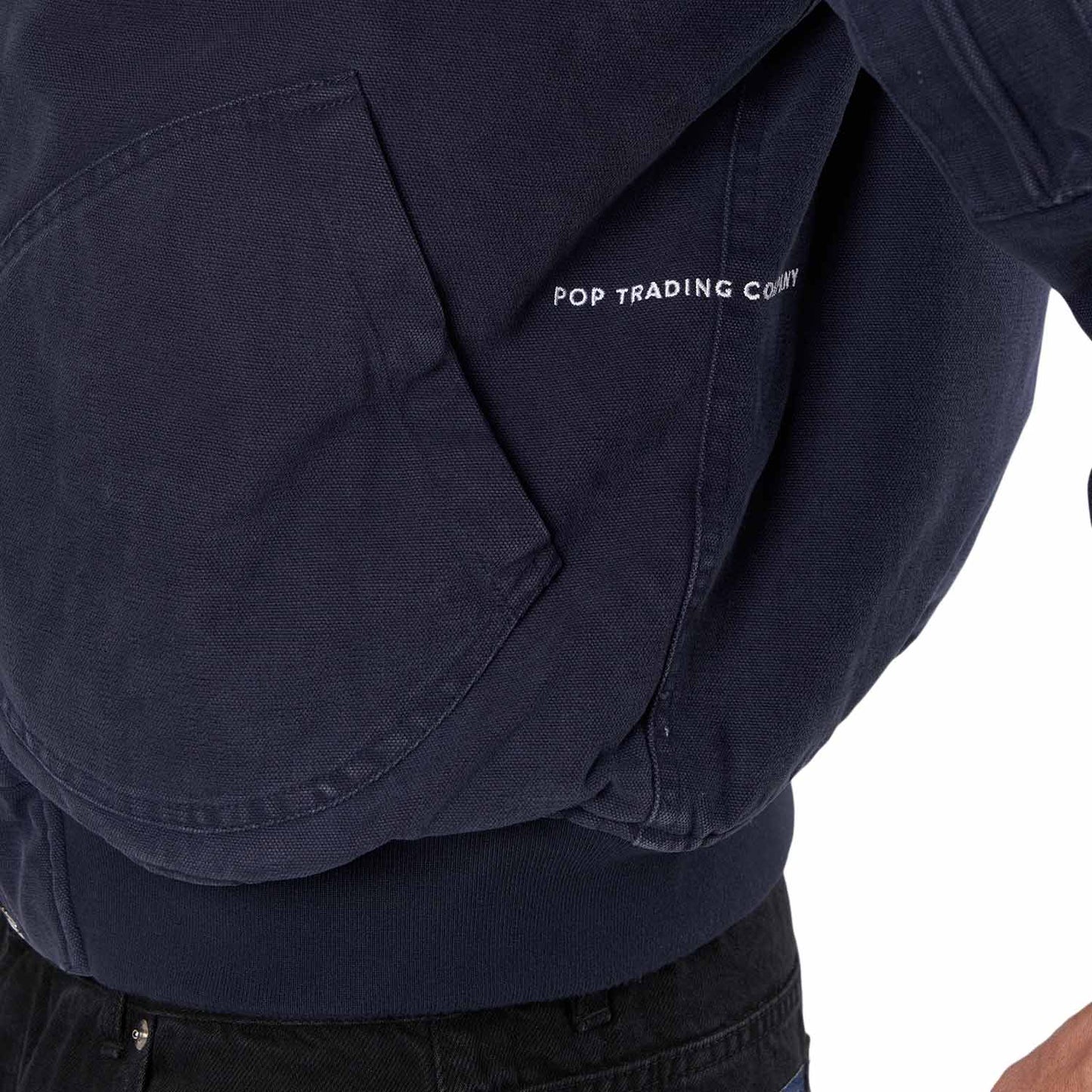 Pop Trading Company Flight Jacket (Navy) - Allike Store