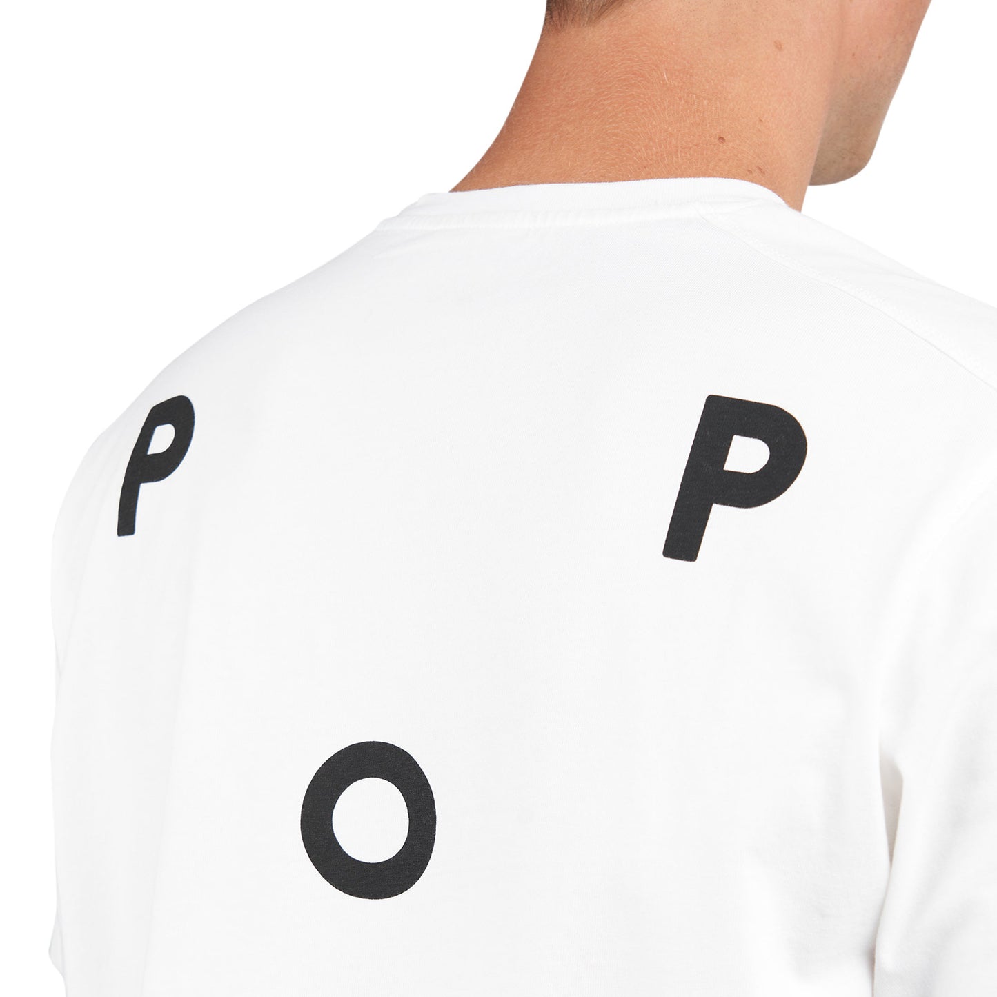 Pop Trading Company Logo T-Shirt (Weiss / Schwarz) - Allike Store