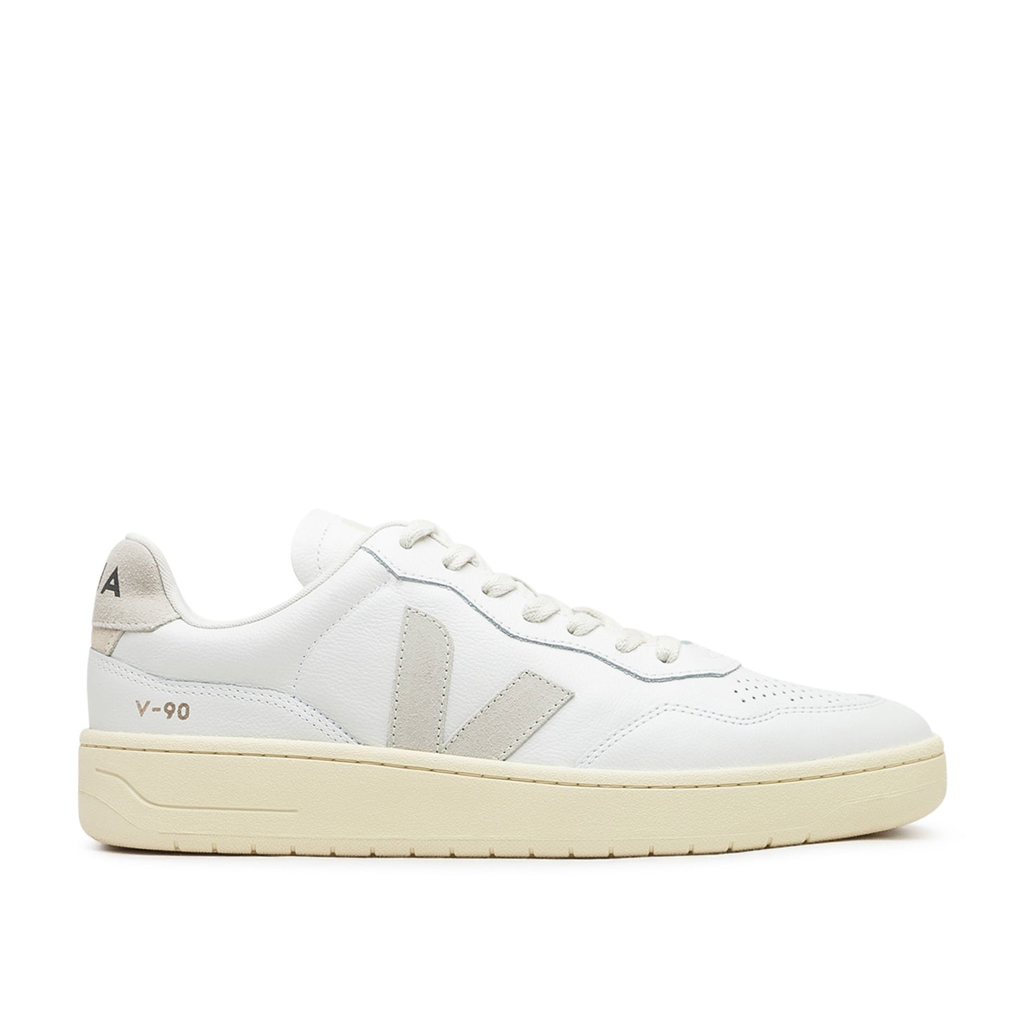 Veja V-90 O.T. Leather (Grau / Weiß) - Allike Store