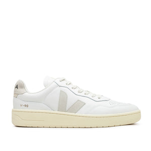 Veja V-90 O.T. Leather (Grau / Weiß) - Allike Store