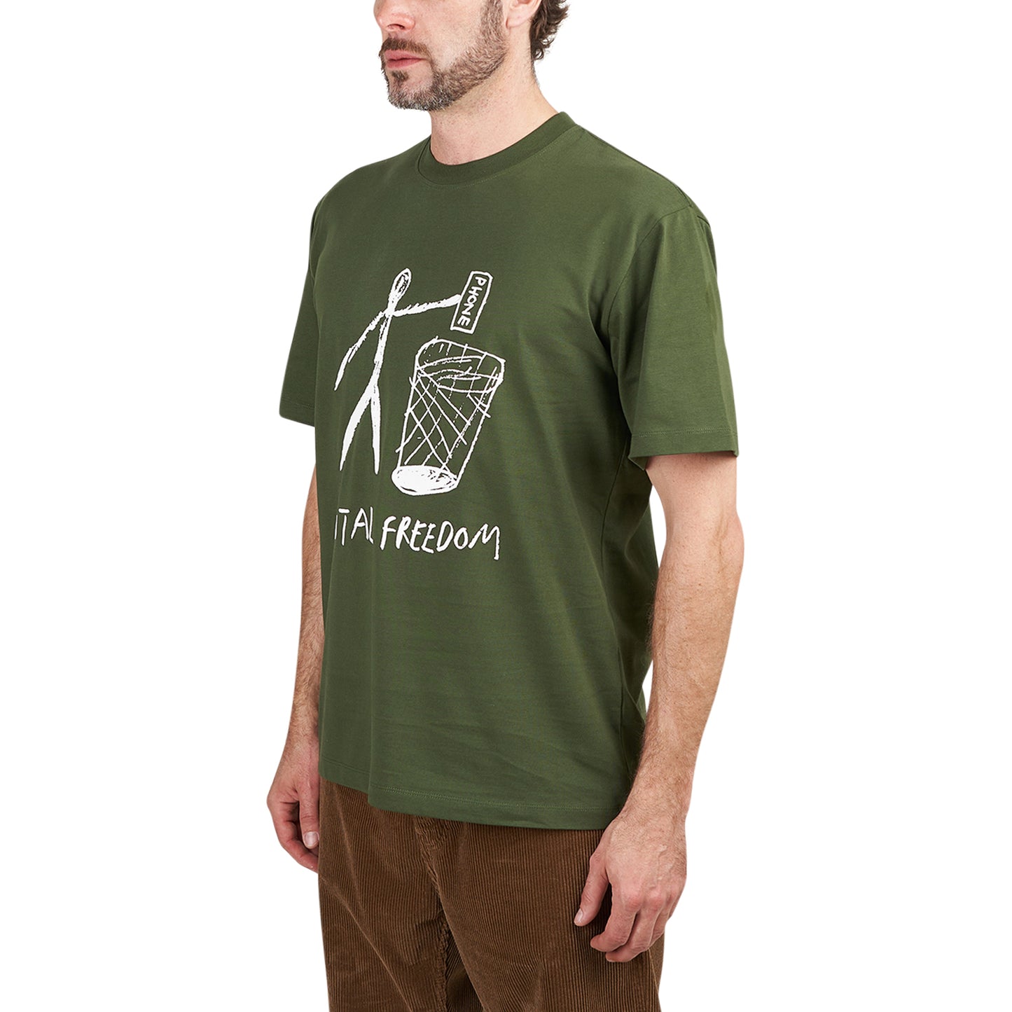 T.I.M.E. Total Freedom SS Tee (Grün / Weiß) - Allike Store