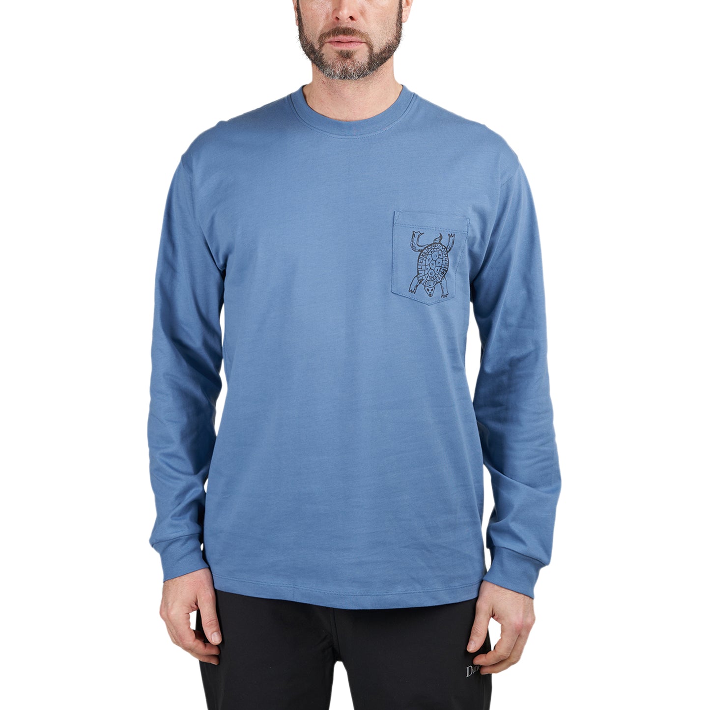 T.I.M.E. Peace Pocket Longsleeve Tee (Blau) - Allike Store