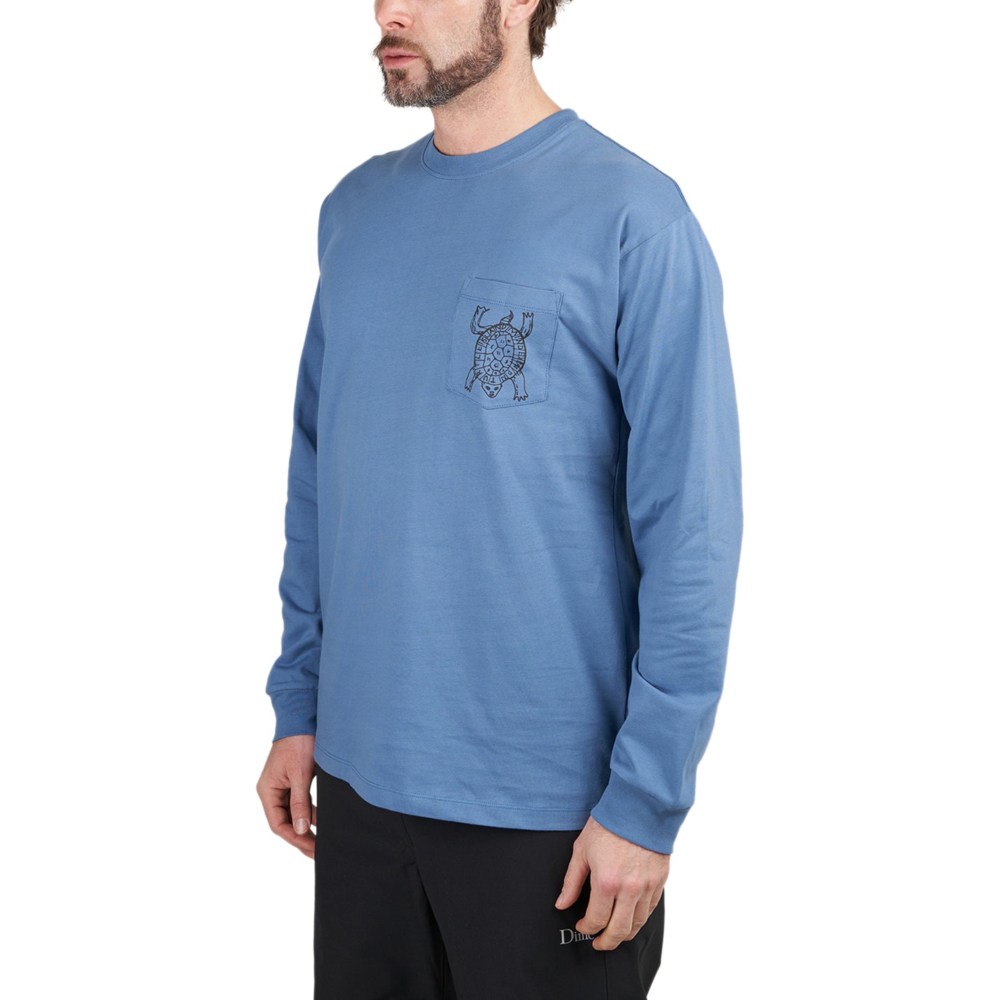 T.I.M.E. Peace Pocket Longsleeve Tee (Blau) - Allike Store
