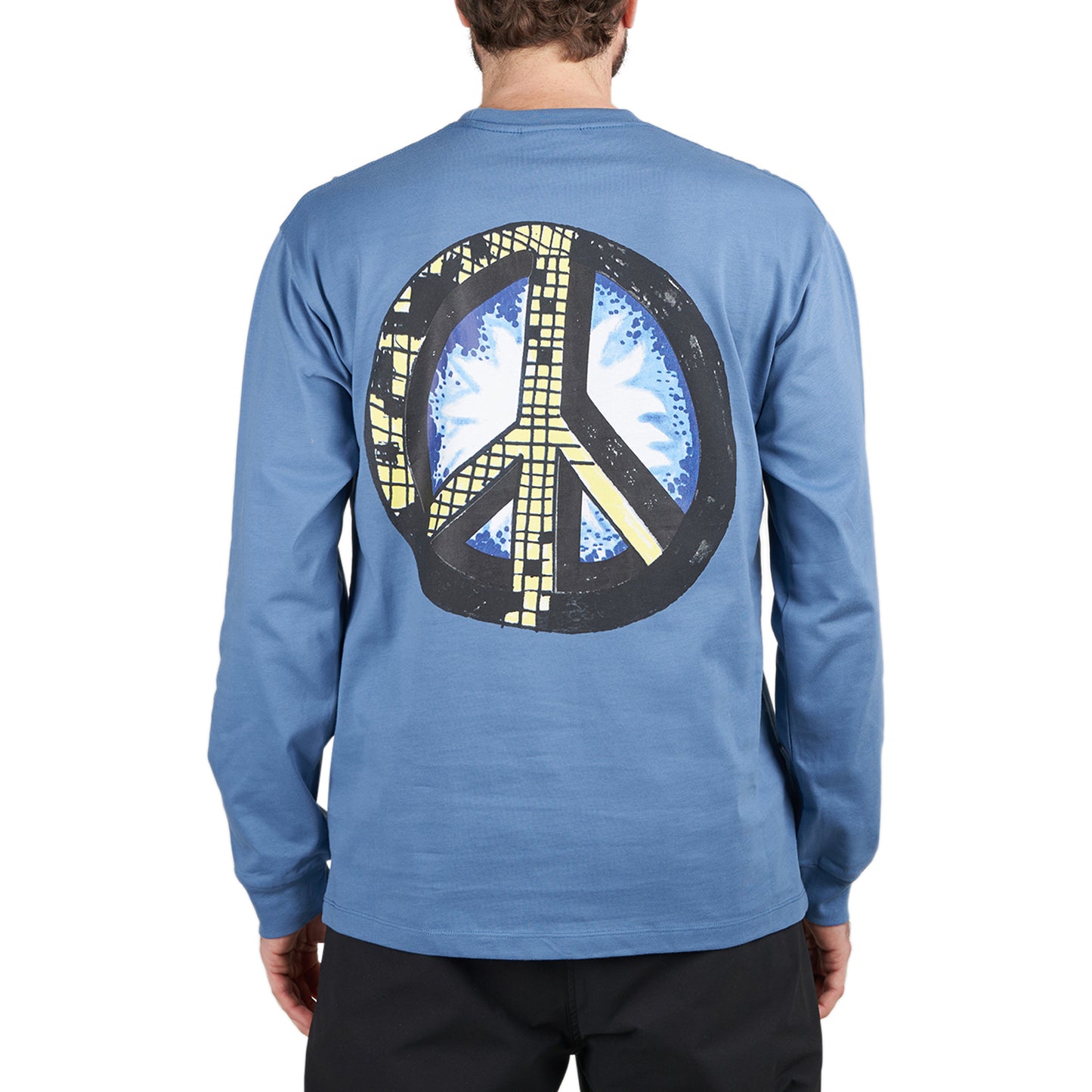 T.I.M.E. Peace Pocket Longsleeve Tee (Blau) - Allike Store