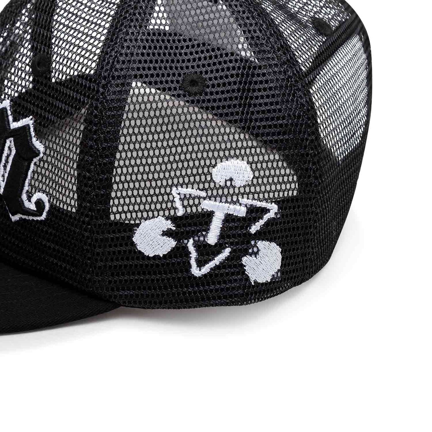 The Trilogy Tapes TTT Pain All-Over Mesh Trucker 6-Panel (Schwarz) - Allike Store