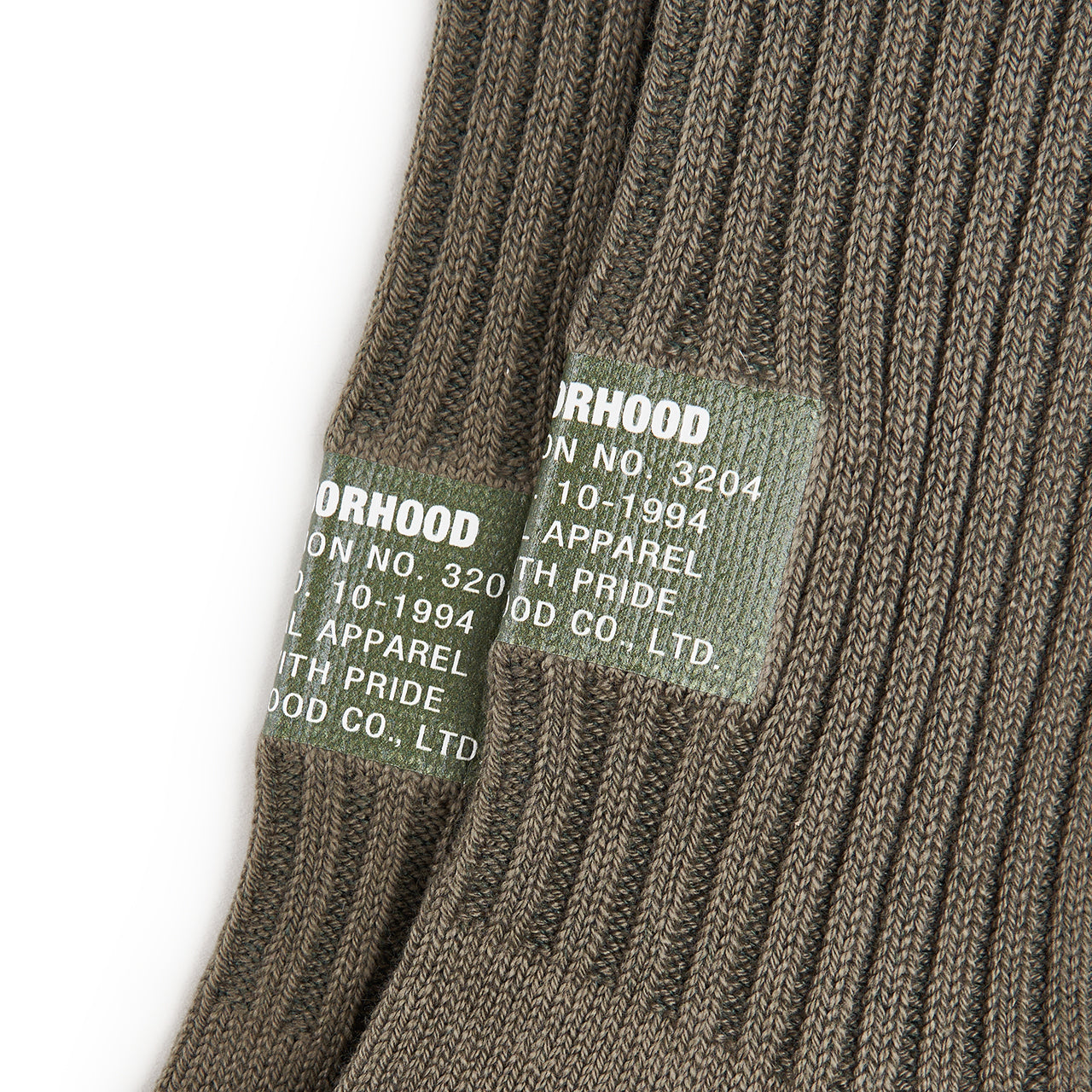 Neighborhood Rib Socks (Oliv)  - Allike Store