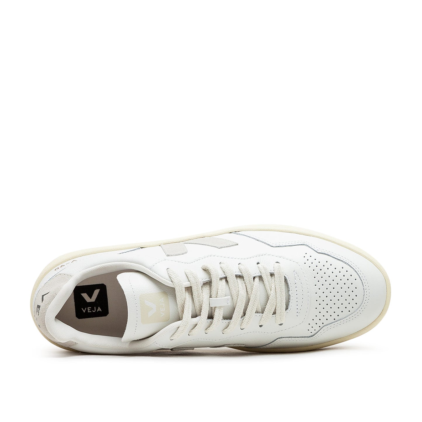 Veja V-90 O.T. Leather (Grau / Weiß) - Allike Store