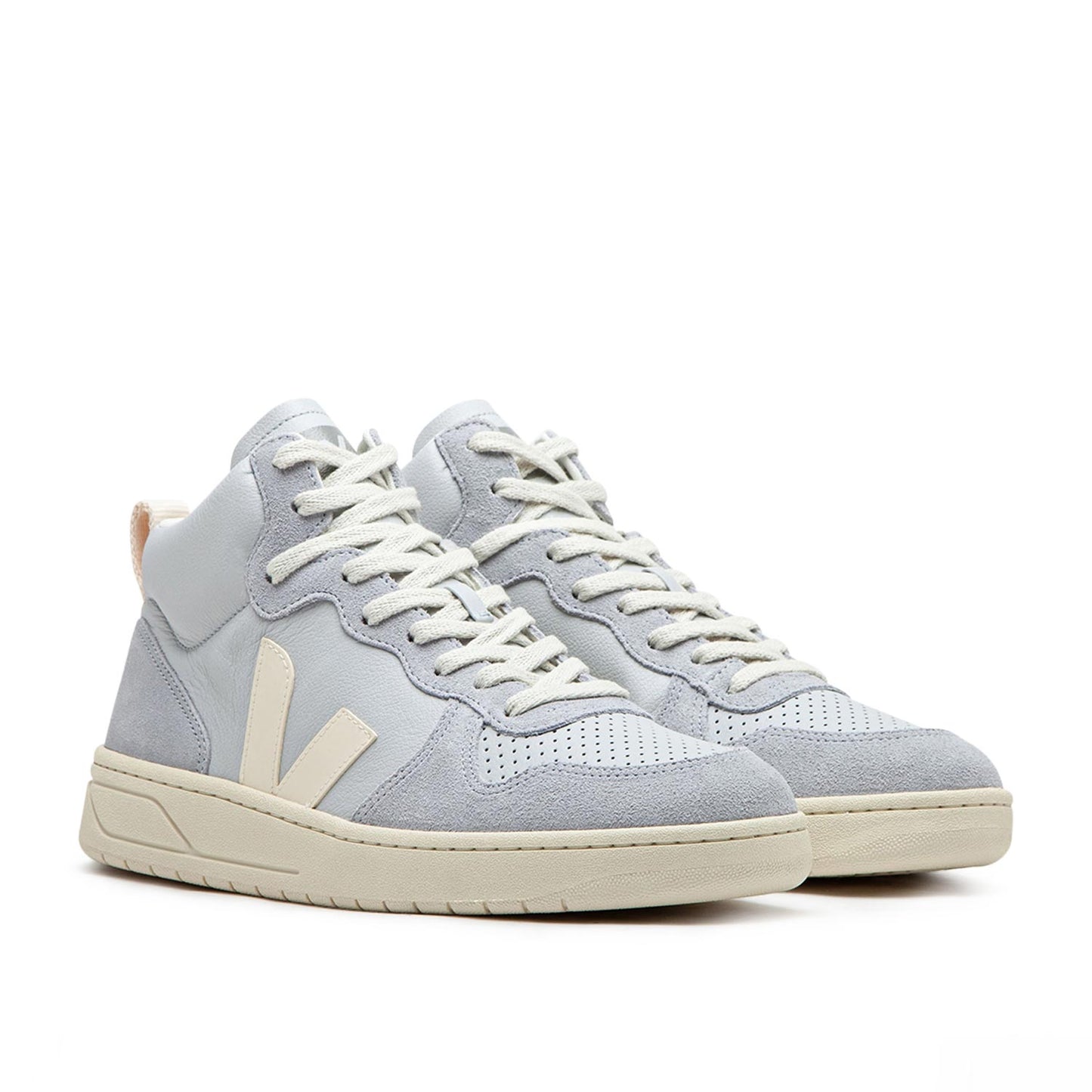 Veja V-15 Leather (Grau / Creme)  - Allike Store