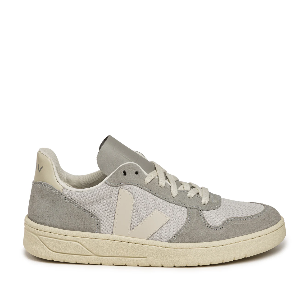 Veja V-10 Alveomesh (Weiß / Grau) - Allike Store