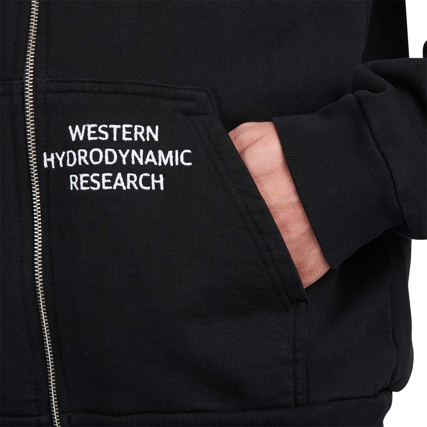 Western Hydrodynamic Research Zip Hoodie (Schwarz)  - Allike Store