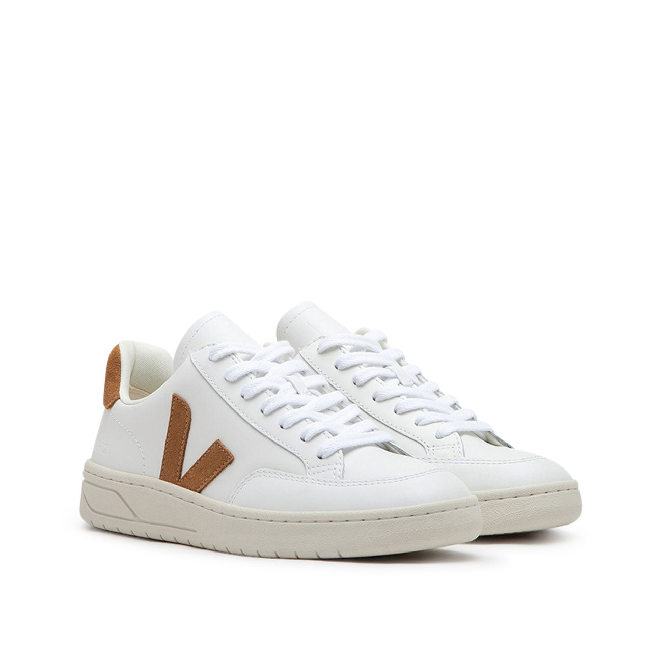 Veja WMNS V-12 Leather (Weiß / Braun)  - Allike Store