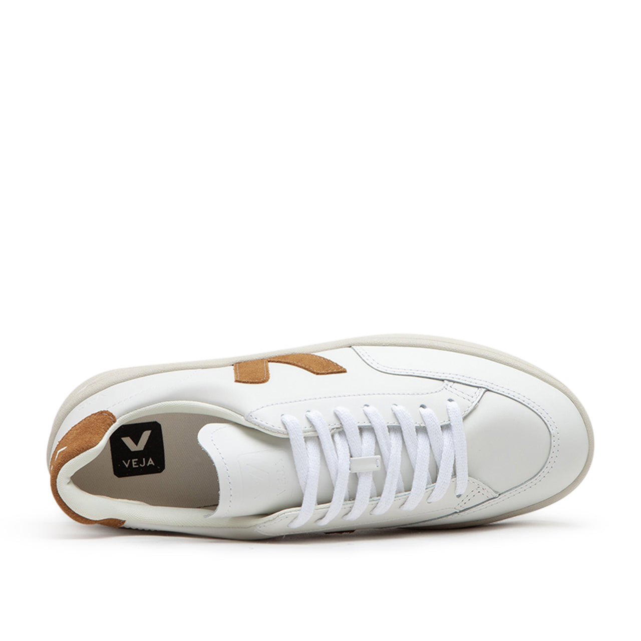 Veja V-12 Leather (Weiß / Braun) - Allike Store