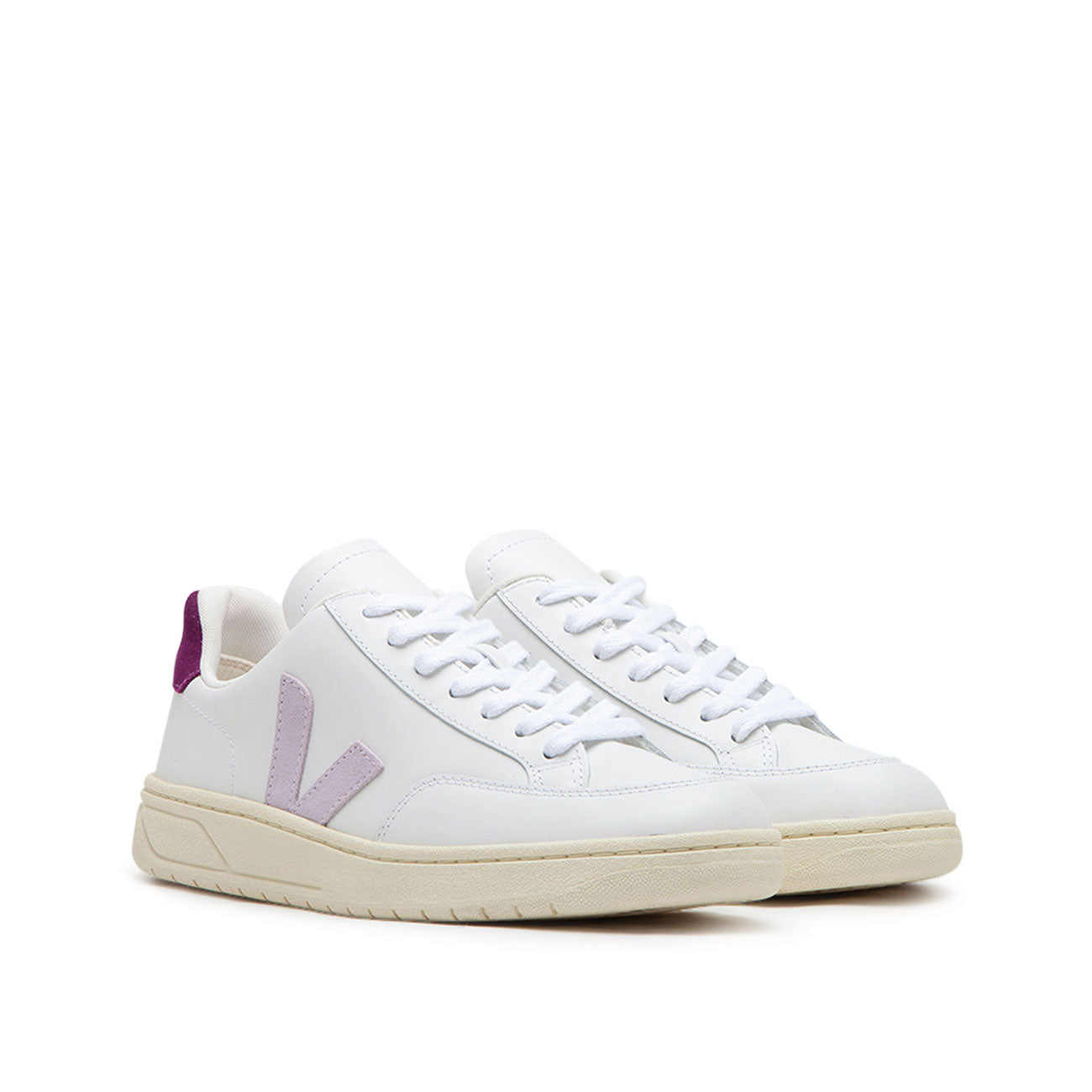 Veja WMNS V-12 Leather (Weiß / Rosa)  - Allike Store