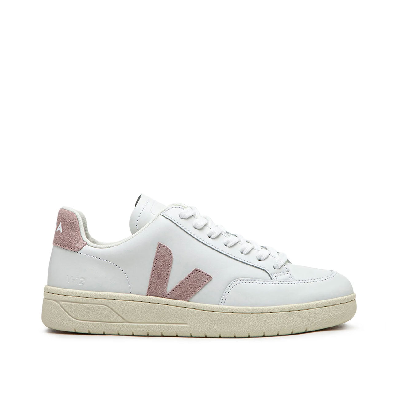 Veja WMNS V-12 Leather (Weiß / Rosa) - Allike Store