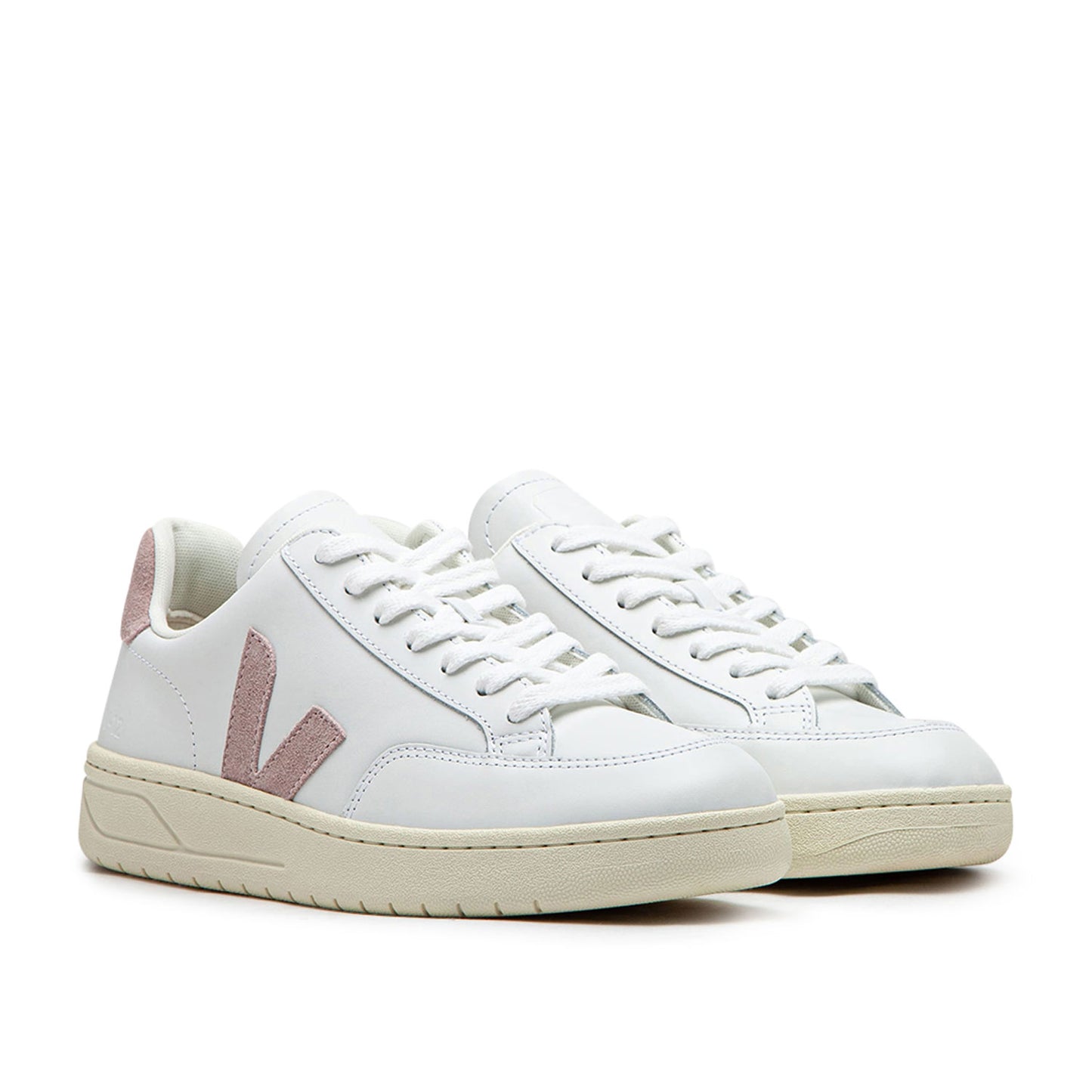 Veja WMNS V-12 Leather (Weiß / Rosa)  - Allike Store