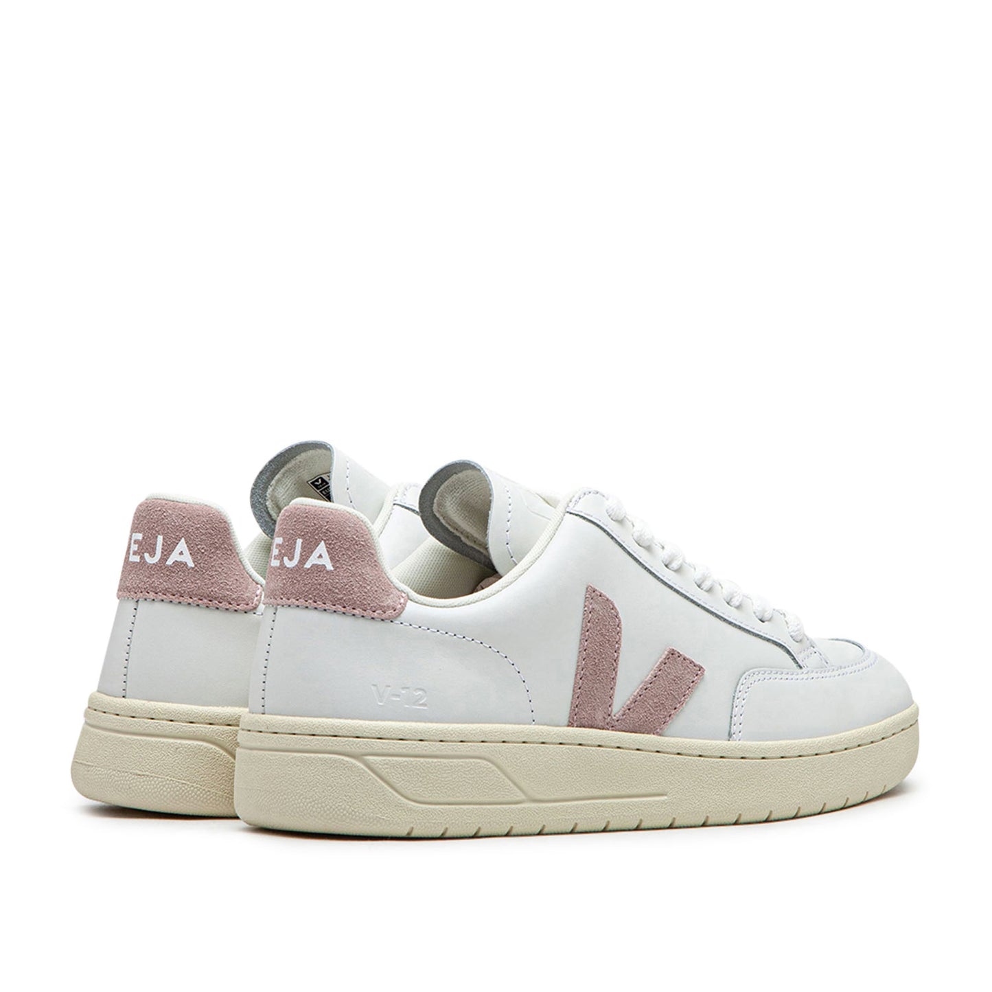 Veja WMNS V-12 Leather (Weiß / Rosa)  - Allike Store