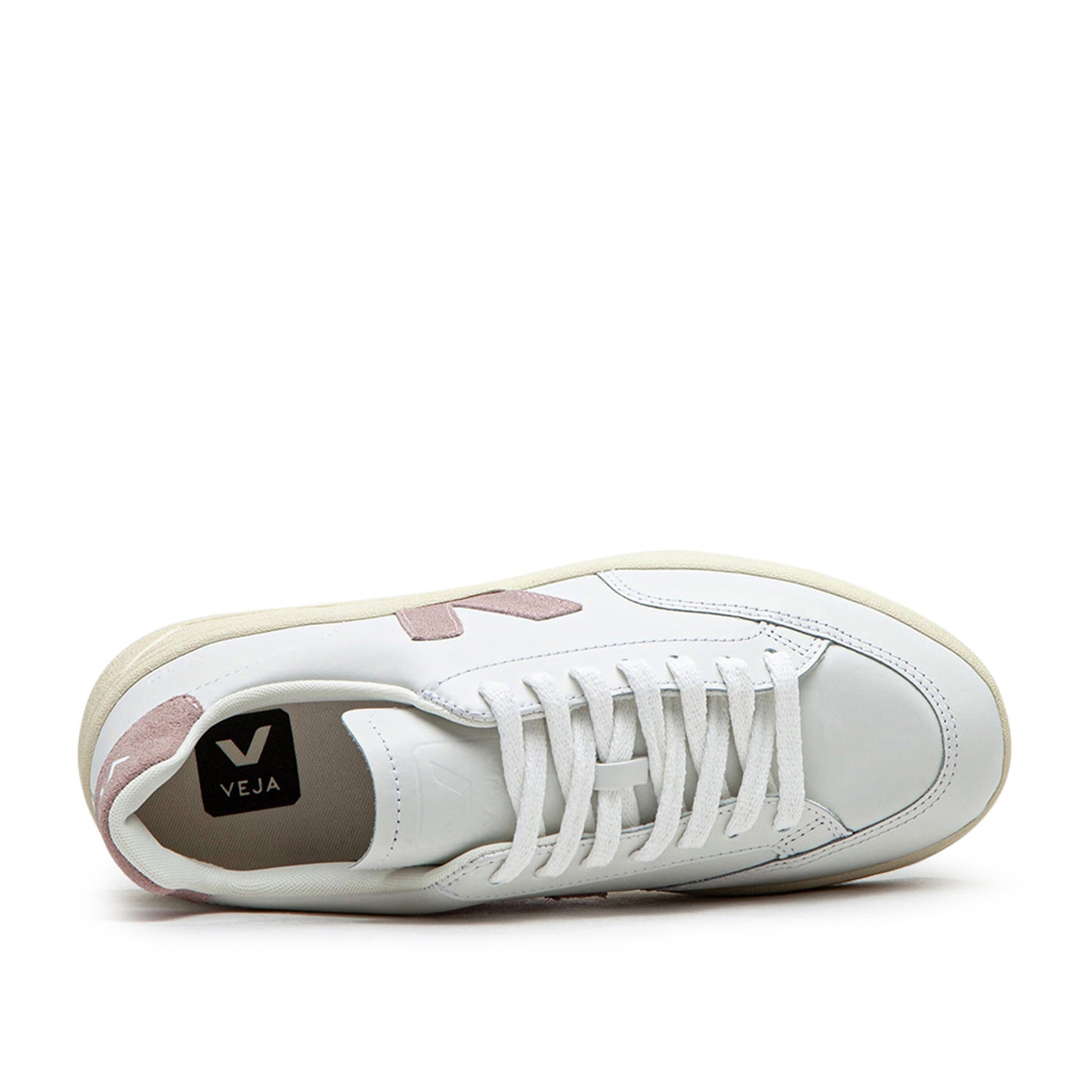 Veja WMNS V-12 Leather (Weiß / Rosa)  - Allike Store