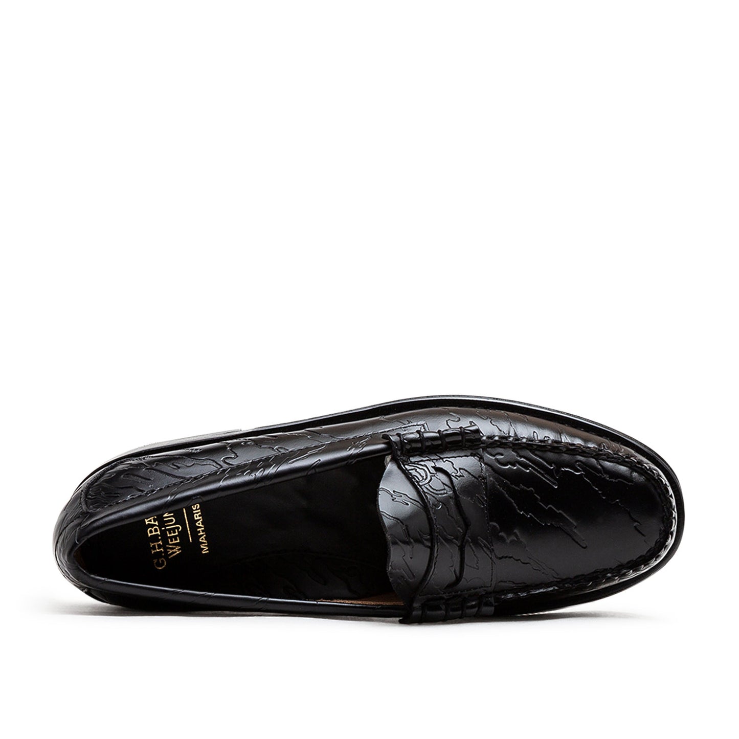 G.H.BASS x Maharishi Larson Penny Loafers (Schwarz) - Allike Store