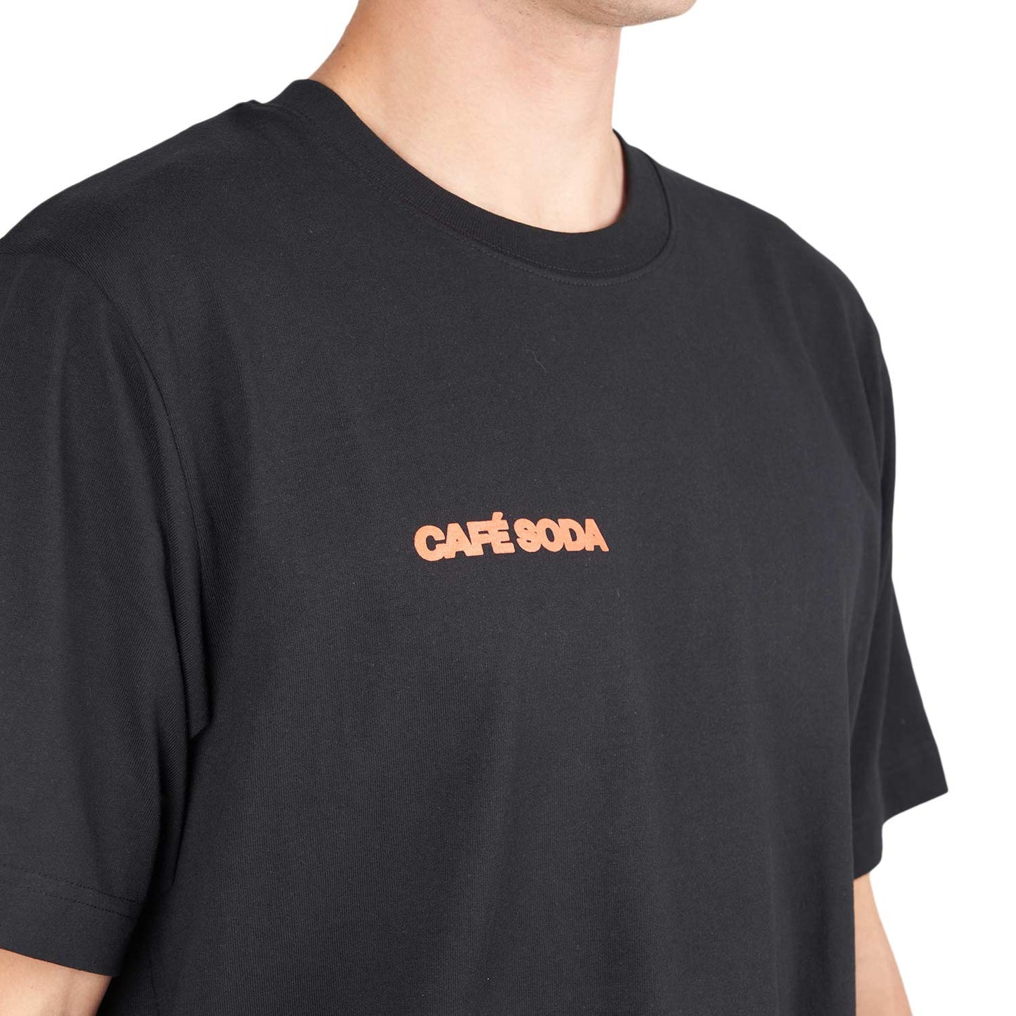 Café Soda Community T-Shirt (Schwarz / Orange) - Allike Store