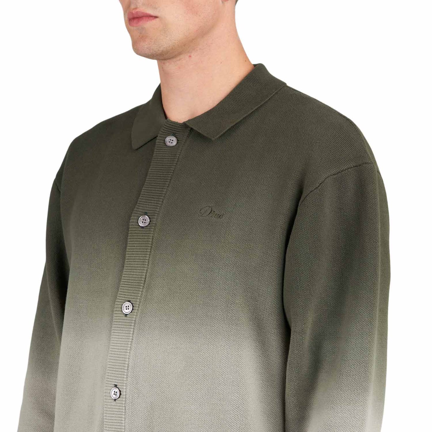 Dime Dipped Cardigan (Grün) - Allike Store