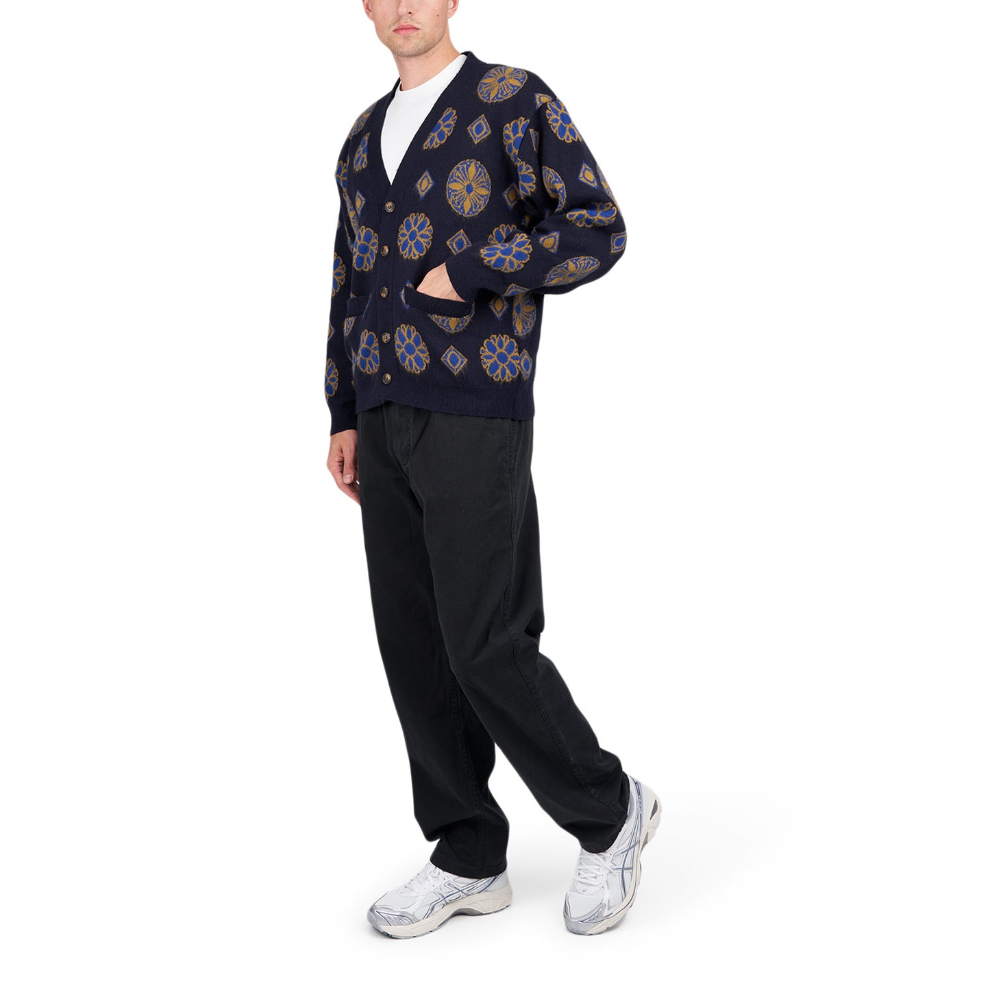 Fucking Awesome Three Kingdoms Cardigan (Dunkelblau) - Allike Store