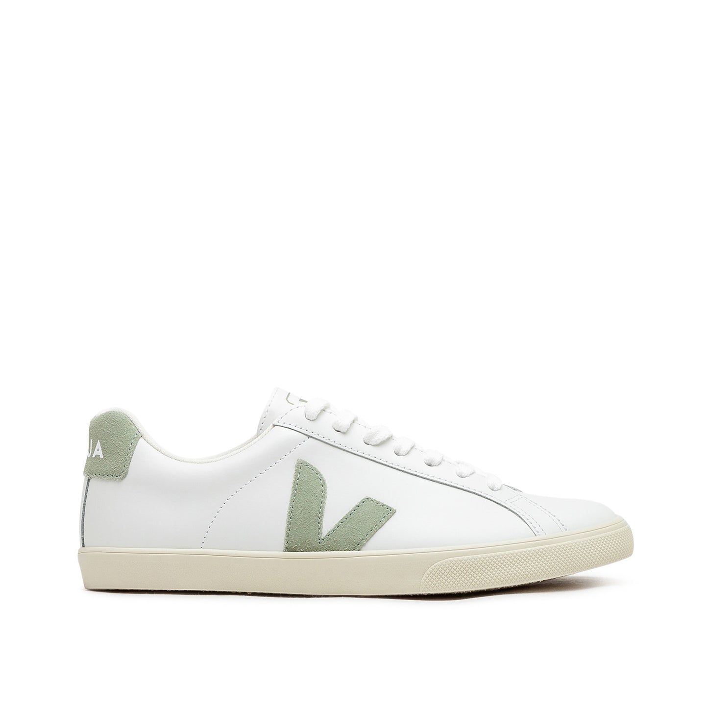 Veja WMNS Esplar Leather (Weiß / Oliv) - Allike Store
