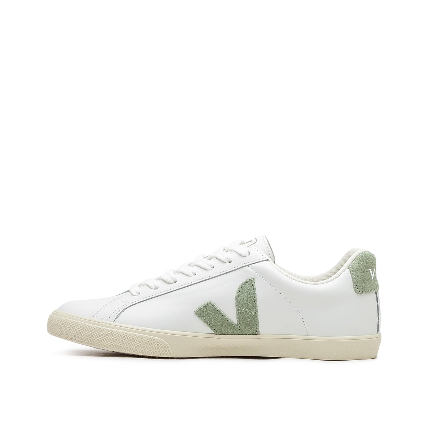 Veja WMNS Esplar Leather (Weiß / Oliv) - Allike Store