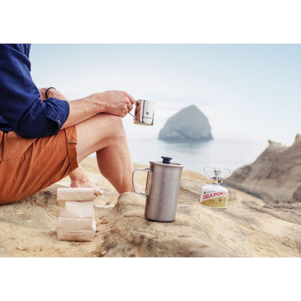 Snow Peak Titanium French Press (Silber) - Allike Store