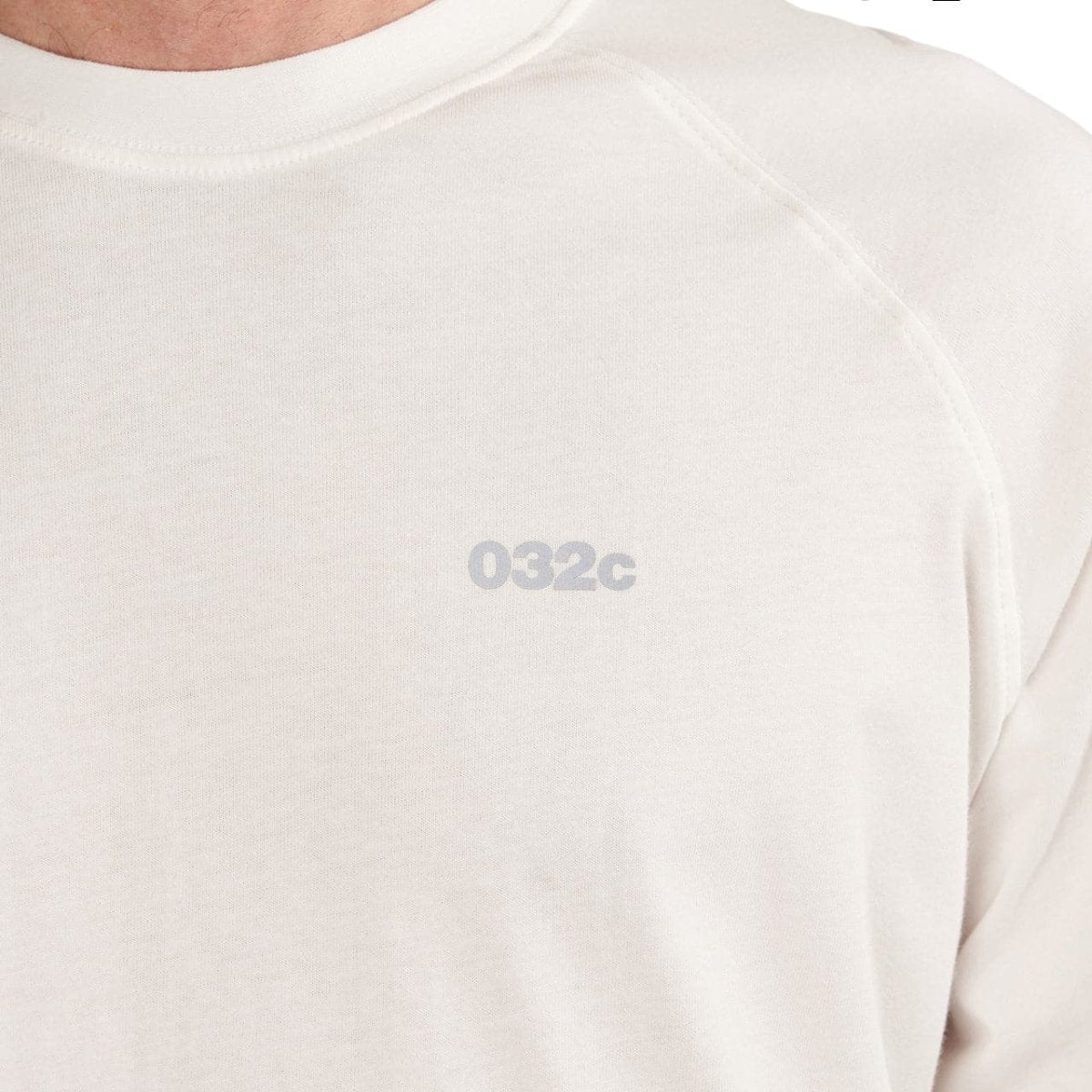 032c Backstage Raglan Longsleeve T-Shirt (Weiss) - Allike Store