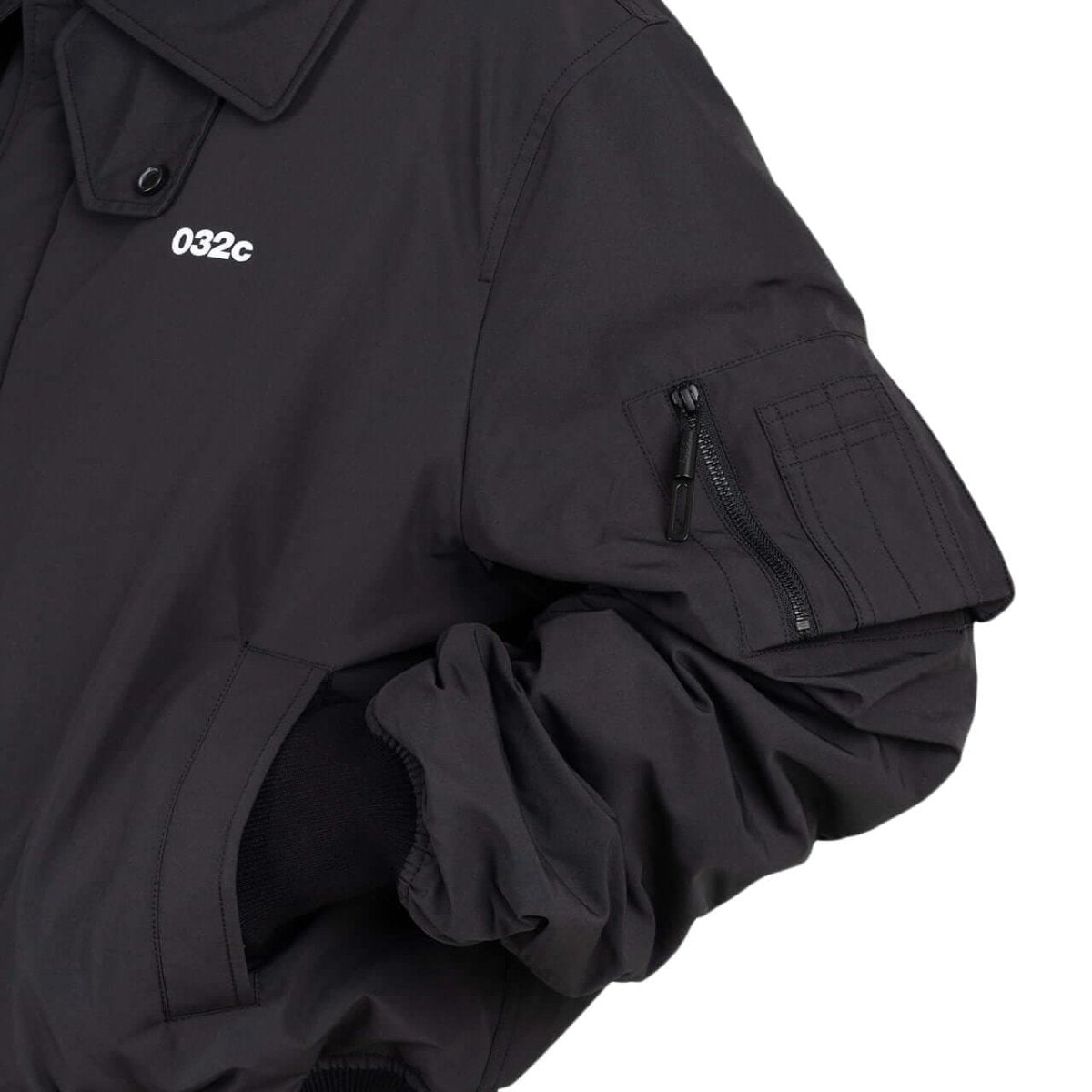 032c "Guilty" Classic Bomber Jacket (Schwarz) - Allike Store