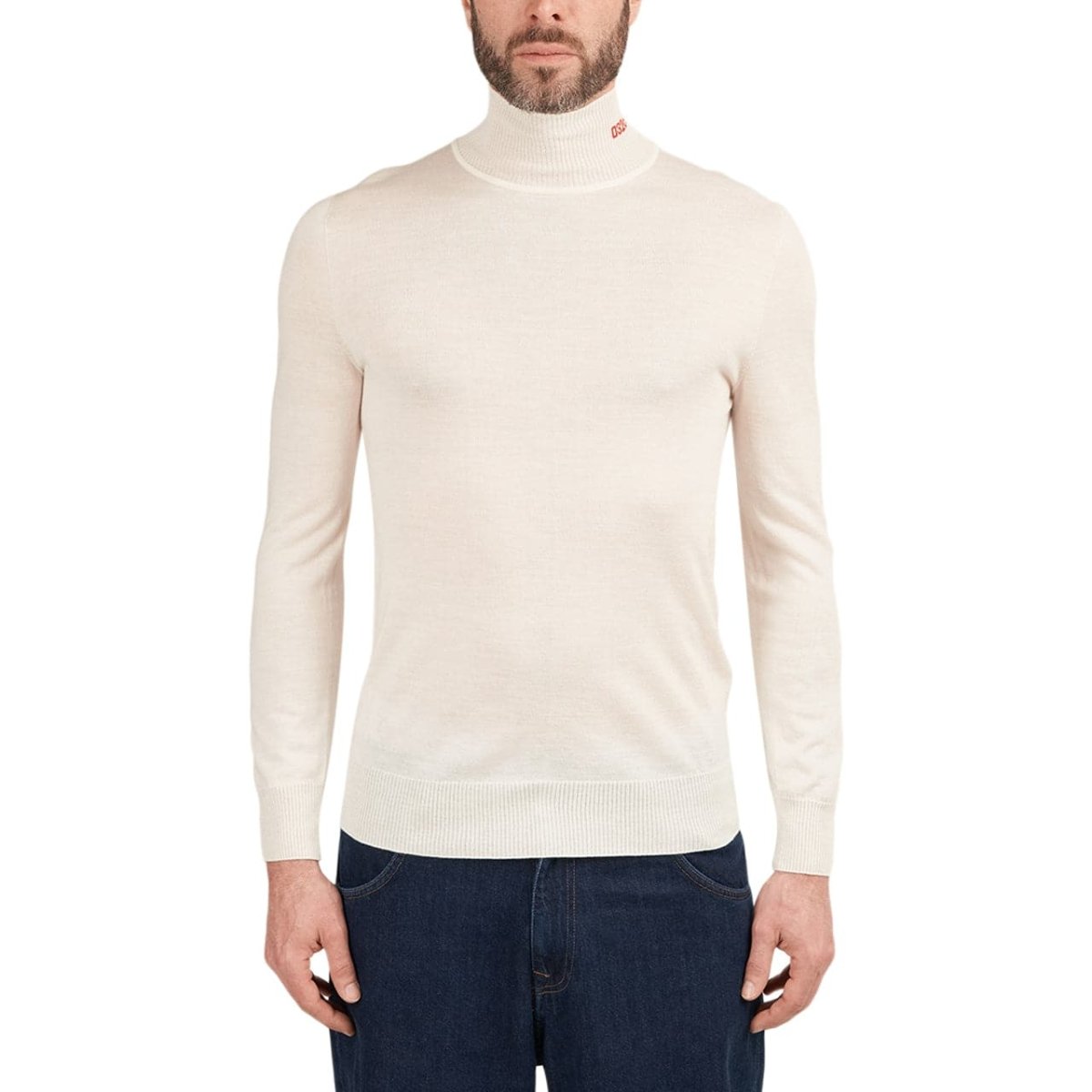 032c Logo Turtleneck (Weiss) - Allike Store