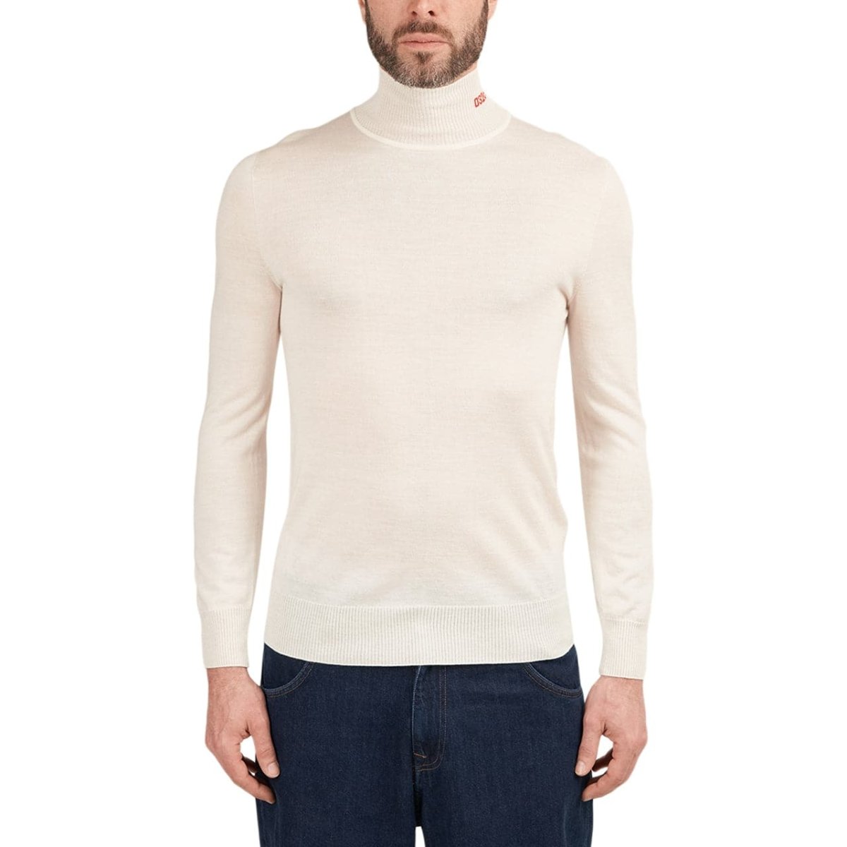 032c Logo Turtleneck (Weiss)  - Allike Store