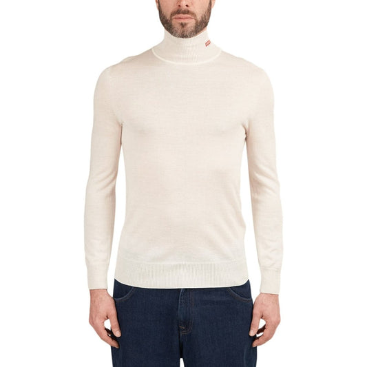 032c Logo Turtleneck (Weiss)  - Cheap Witzenberg Jordan Outlet