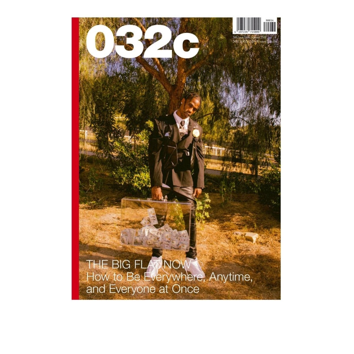 032c Mag: Issue #34 - Summer 2018 ''THE BIG FLAT NOW'' Cover Travis Scott - Allike Store