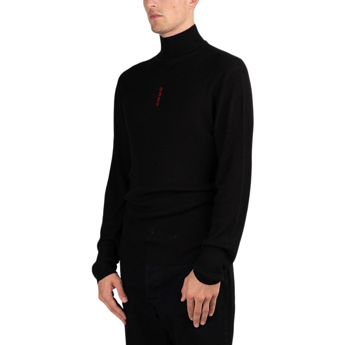 032c Seamless Turtleneck (Schwarz) - Allike Store