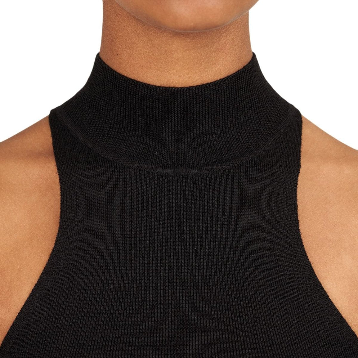 032c Unbutton Knit Tank (Schwarz) - Allike Store