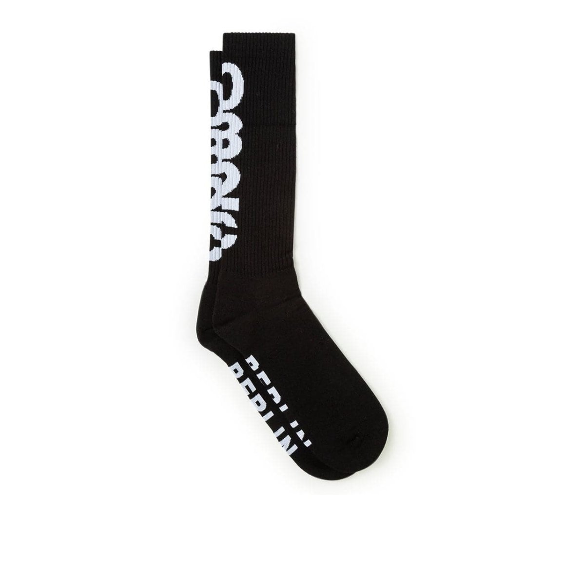 032c Xtra Long Ribbed Socks (Schwarz) - Allike Store